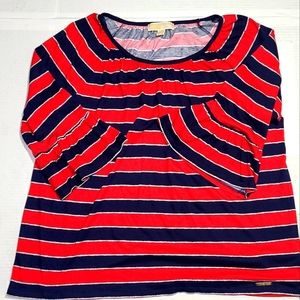 Michael Kors Striped Womens top shirt size XL